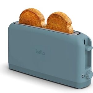 Bella 2 Slice Slim Silhouette Fit Anywhere Toaster NWT